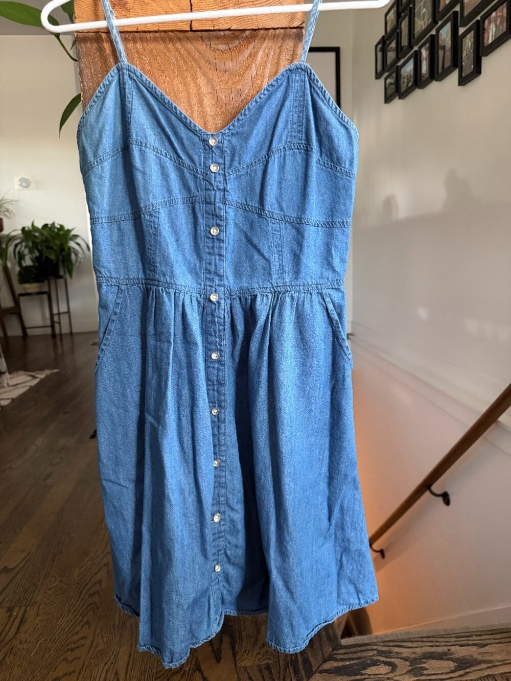 Fit and Flare Denim Dress - Size M